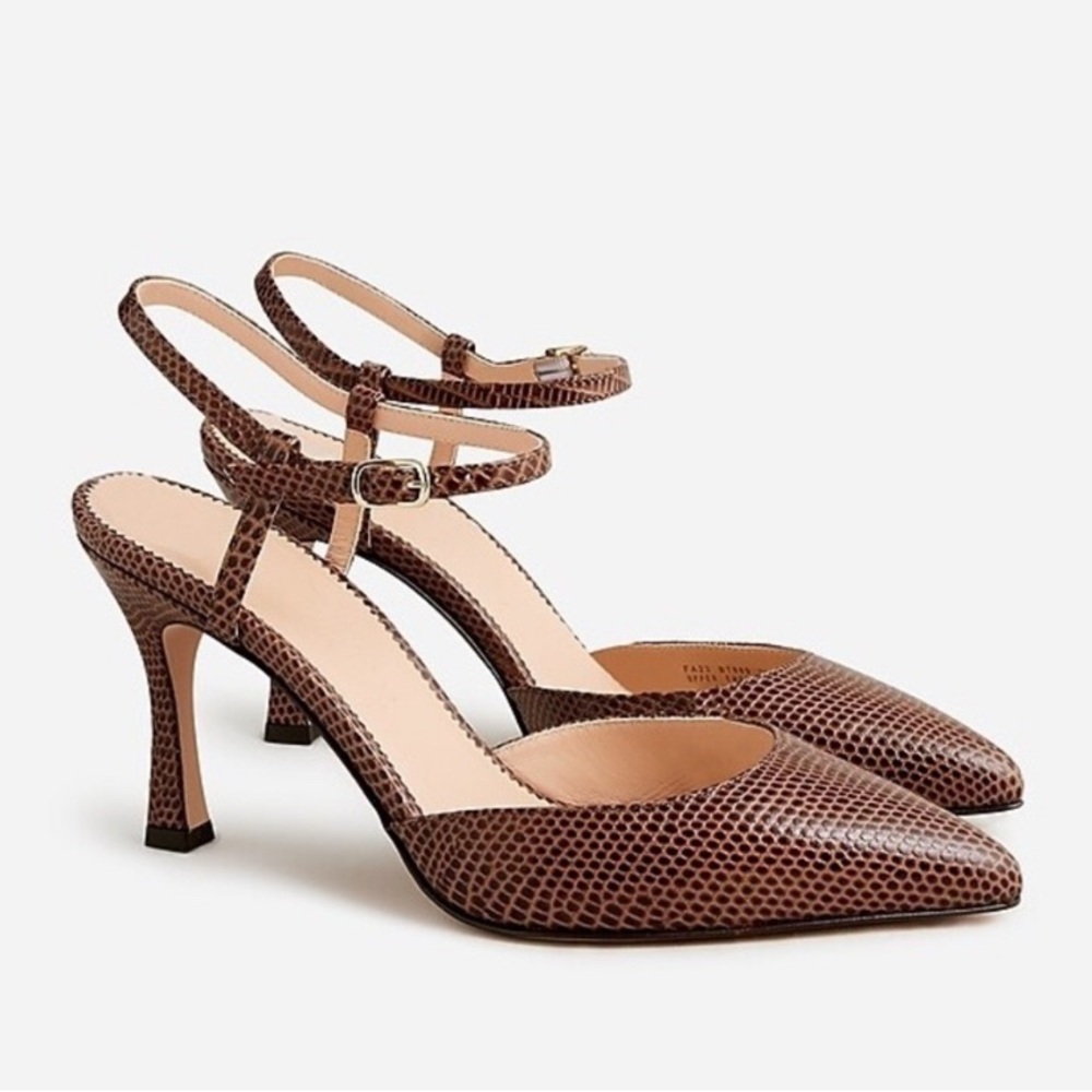 EUC JCrew Embossed Elise Pump